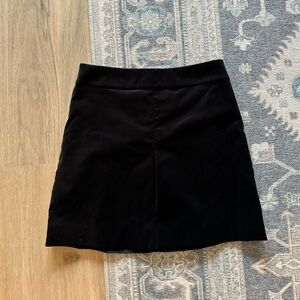 J. Crew Black Velvet Mini Skirt Size 4 BNWT